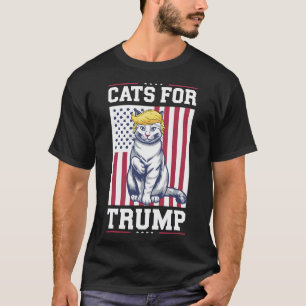 Katzen für Trump 2024 Wählen Sie Präsident Donald T-Shirt