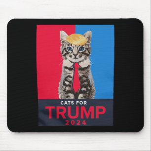 Katzen für Trump 2024 Witziges T-Shirt für Vance T Mousepad