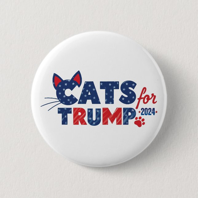 Katzen für Trump Button! Button (Vorderseite)