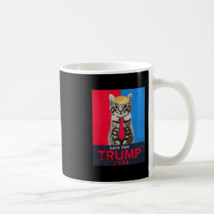 Katzen für Trump Lustiges T-Shirt für Vance Trump Kaffeetasse