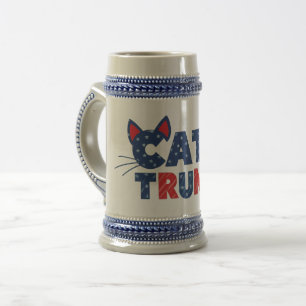 Katzen für Trump-Tasse 2024 Bierglas