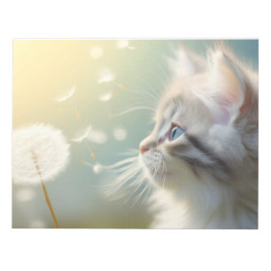 Katzen Furry Pet Tier Ruhe Friedlich Notizblock