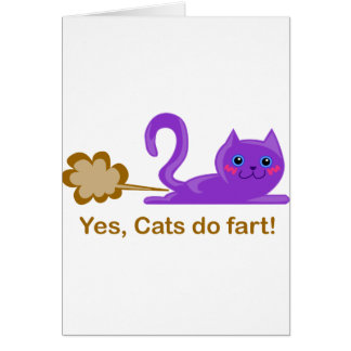 Katzen-Furz - farting Katze