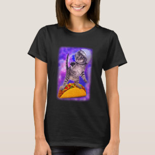 Katzen-Galaxie-Fliegende-Tacos-Weltraum-Kitty-Aben T-Shirt