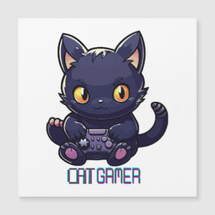 Katzen-Gamer Magnetkarte