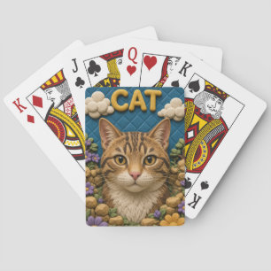 Katzen Garten Felsen Modern KlayKoo Spielkarten