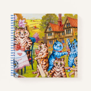 Katzen-Gartenparty Notizbuch