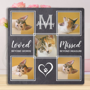 Katzen-Gedenkstätte Einzigartiges Fotocollage Fotoplatte