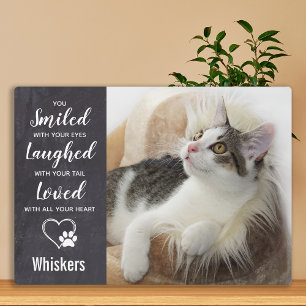 Katzen-Gedenkstätte - Haustier Verlust Mitgefühl A Fotoplatte