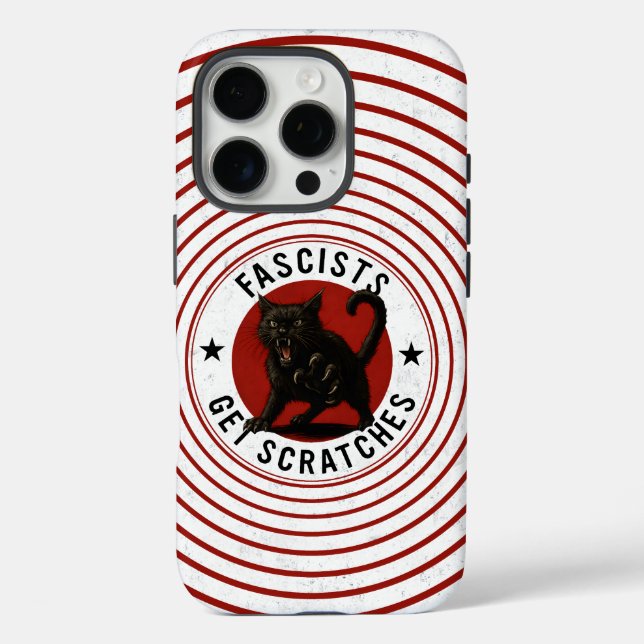 Katzen gegen Faschisten Case-Mate iPhone Hülle (Rückseite)