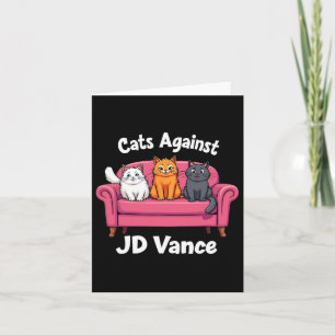 Katzen gegen J.d. Vance Kinderlose Katze Ladys Cou Karte