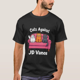 Katzen gegen J.d. Vance Kinderlose Katze Ladys Cou T-Shirt