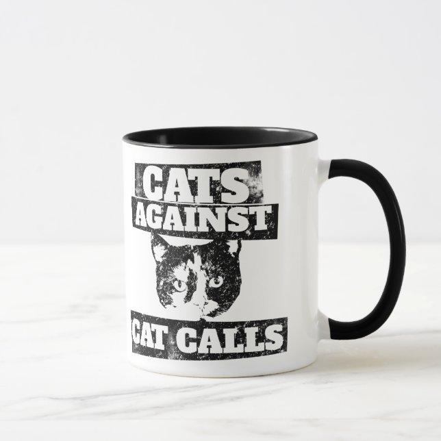 Katzen gegen Katzenrufe Tasse (Rechts)