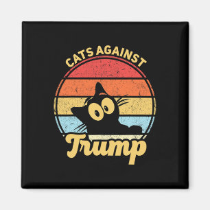 Katzen gegen Trump Funny Anti Trump 2020 Wahl Magnet