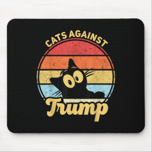 Katzen gegen Trump Funny Anti Trump 2020 Wahl Mousepad