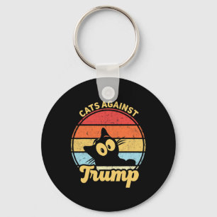 Katzen gegen Trump Funny Anti Trump 2020 Wahl Schlüsselanhänger