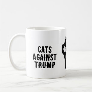 Katzen gegen Trump Politische Tasse