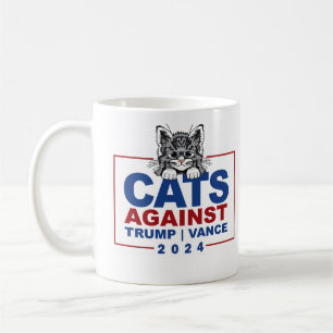Katzen gegen Trump Vance Kaffeetasse