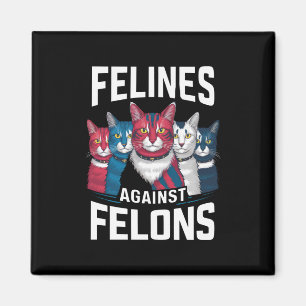 Katzen gegen Verbrecher Magnet