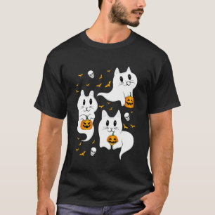 Katzen-Geist Halloween-Kostüm Lustiger Geist Boo K T-Shirt