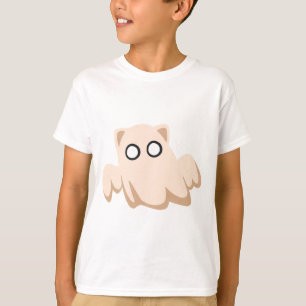 Katzen-Geist-Kostüm-Halloween-Kinder-T-Shirt T-Shirt