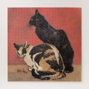 Katzen, Gemälde von Theophile Steinlen, Puzzle