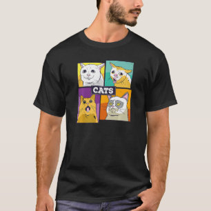 Katzen Gemeine Emotionen von Katzen Niedliche Katz T-Shirt