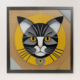 Katzen-Geometrie-Kunstwerk Puzzle