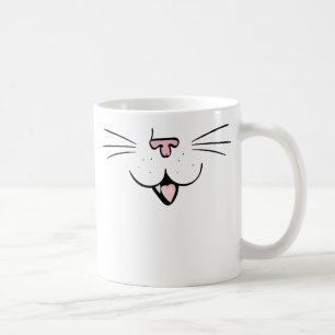 Katzen-Gesicht - linkshändig Kaffeetasse