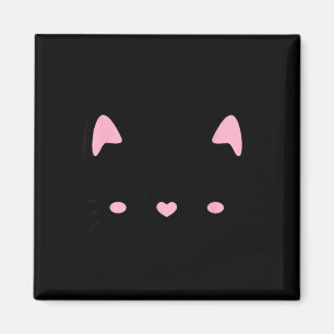 Katzen Gesicht Wimpern Kätzchen süße Katzenliebhab Magnet