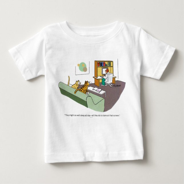 Katzen-Gespräch Baby T-shirt (Vorderseite)