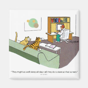 Katzen-Gespräch Magnet