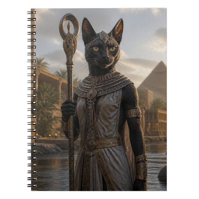 Katzen-Göttin Bastet Postkarte Notizblock (Vorderseite)