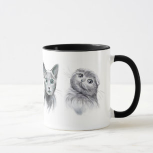 Katzen-Gruppe Tasse