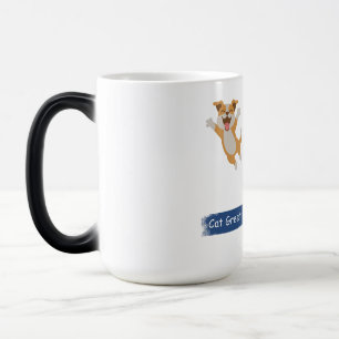 Katzen-Gruß-Morphing-Kaffeetasse Verwandlungstasse