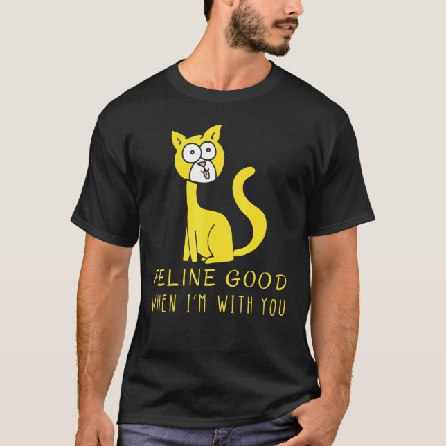 Katzen gut, wenn ich mit dir Katze Classic Tee (Vorderseite)