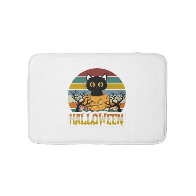Katzen Halloween Badematte (Vorderseite)