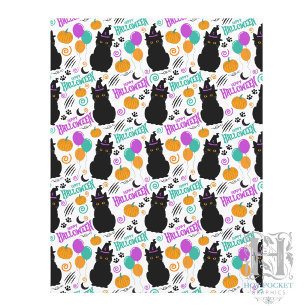 Katzen Halloween Scrapbook Papier