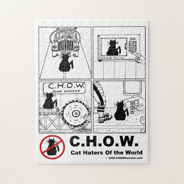 Katzen-Hasser des Weltpuzzlespiels Puzzle (Vertikal)