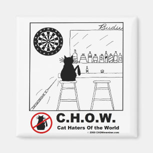 Katzen-Hasserdartboard-Magnet Magnet