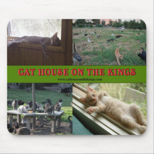 Katzen-Haus auf den Königen Mousepads