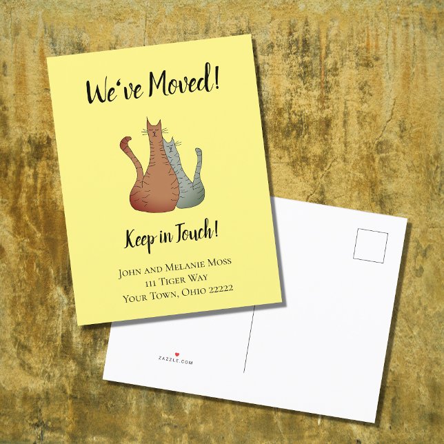 Katzen Haustiere Neue Zuhause Ankündigung Postkart (Von Creator hochgeladen)