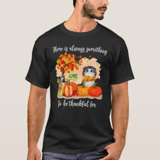 Katzen Herbst gibt es immer etwas zu danken T-Shirt