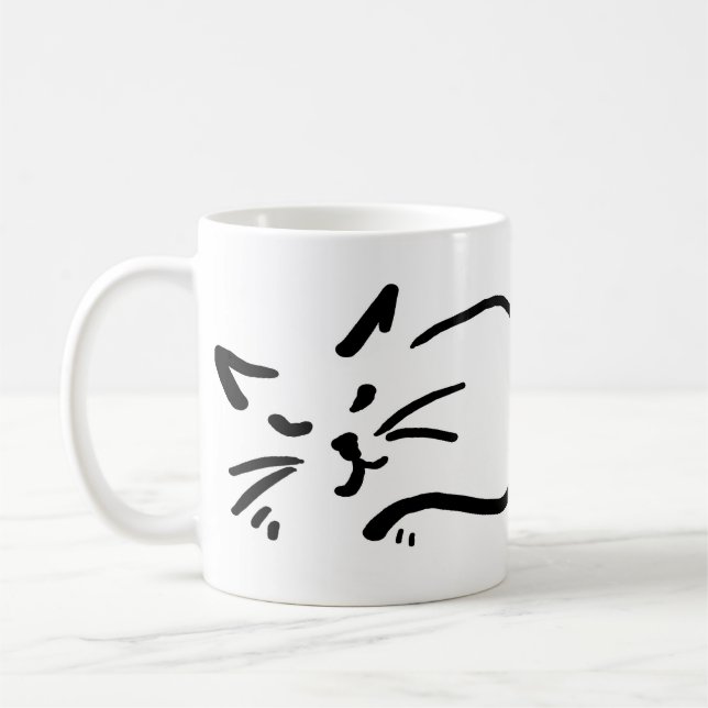 Katzen herrschen, Hunde nur dumm Tasse (Links)
