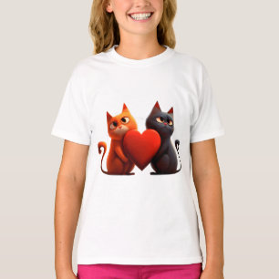 Katzen, Herz, Haustier T-Shirt