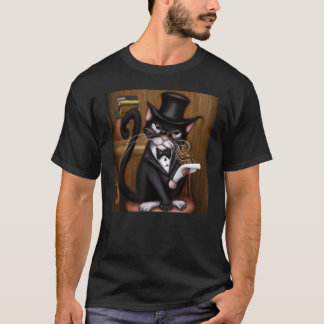 Katzen humorvolle Kunst Miauen Kitty-Porträt süße  T-Shirt