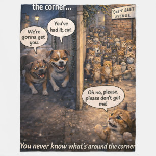 Katzen/Hunde/einzigartige Decke/in der Ecke Fleecedecke
