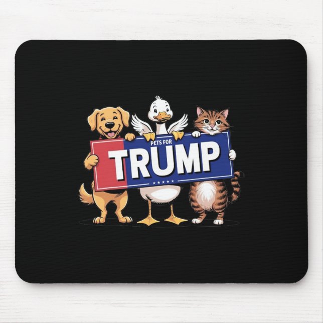 Katzen-Hunde-Haustiere für Trump Mousepad (Vorne)