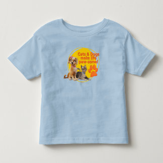 Katzen & Hunde machen das Leben zum Kinderspiel! Kleinkind T-shirt