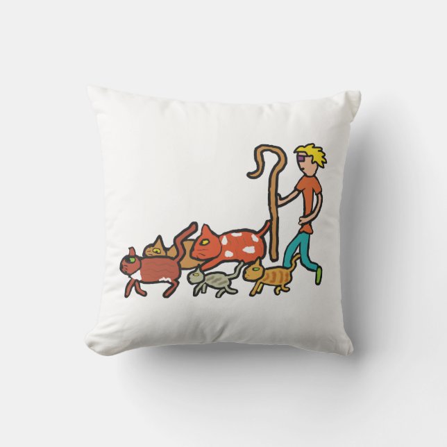 Katzen hüten kissen (Vorderseite)